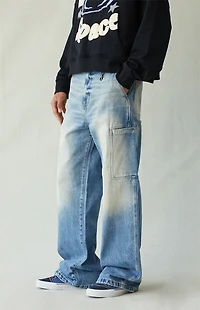 Pacsun Blake Extreme Baggy Jeans Cargo Light Blue Tint