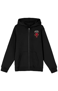 Stranger Things Hawkins Hellfire Zip Up Hoodie