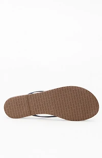 TKEES Women's Navy Liners Sandals