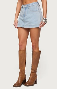 Edikted Shanice Denim Mini Skort