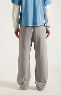 Pacsun Light Gray Fleece Extreme Baggy Sweatpants