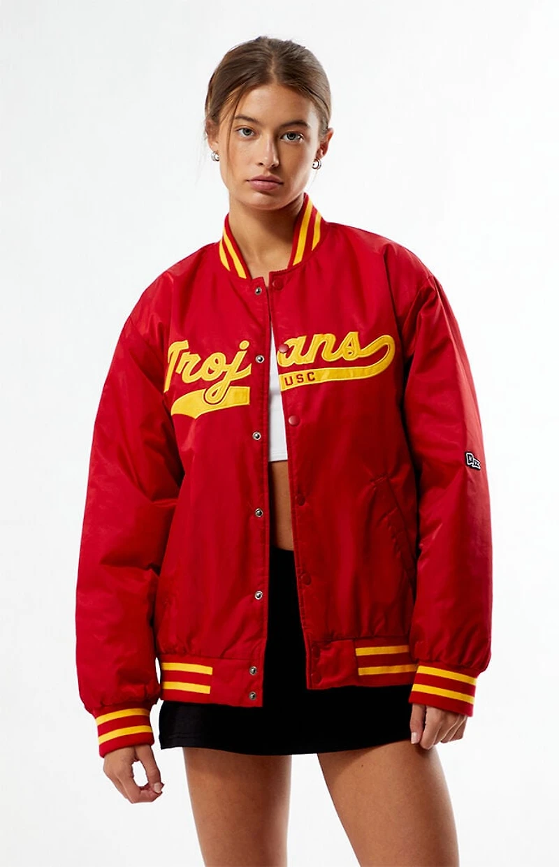 HYPE & VICE USC Trojans A-Game Varsity Bomber Jacket