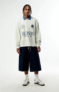 Pacsun Hudson Long Sleeve Rugby Polo Shirt