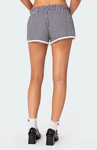 Edikted Kyra Gingham Shorts