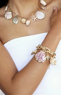 Ettika Mermaid Tears 18k Gold Plate Bracelet