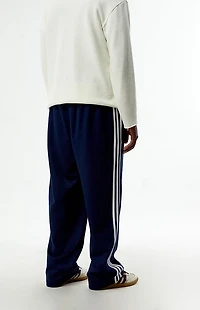 adidas Navy Baggy Three Stripe Track Pants