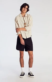 Pacsun Black Cole Slubby Volley Shorts