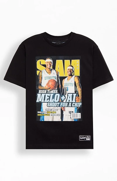 Mitchell & Ness SLAM Carmelo Anthony Allen Iverson Denver Nuggets T-Shirt