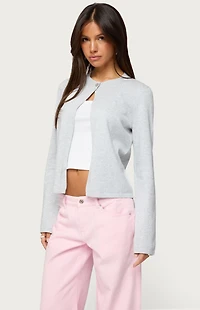 Edikted Jenie Split Front Knit Cardigan