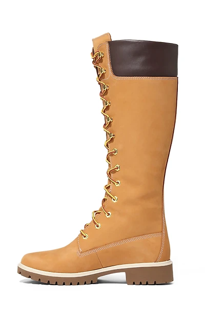 Timberland Women's Wheat Premium 14inch Lace-Up Waterproof Boots