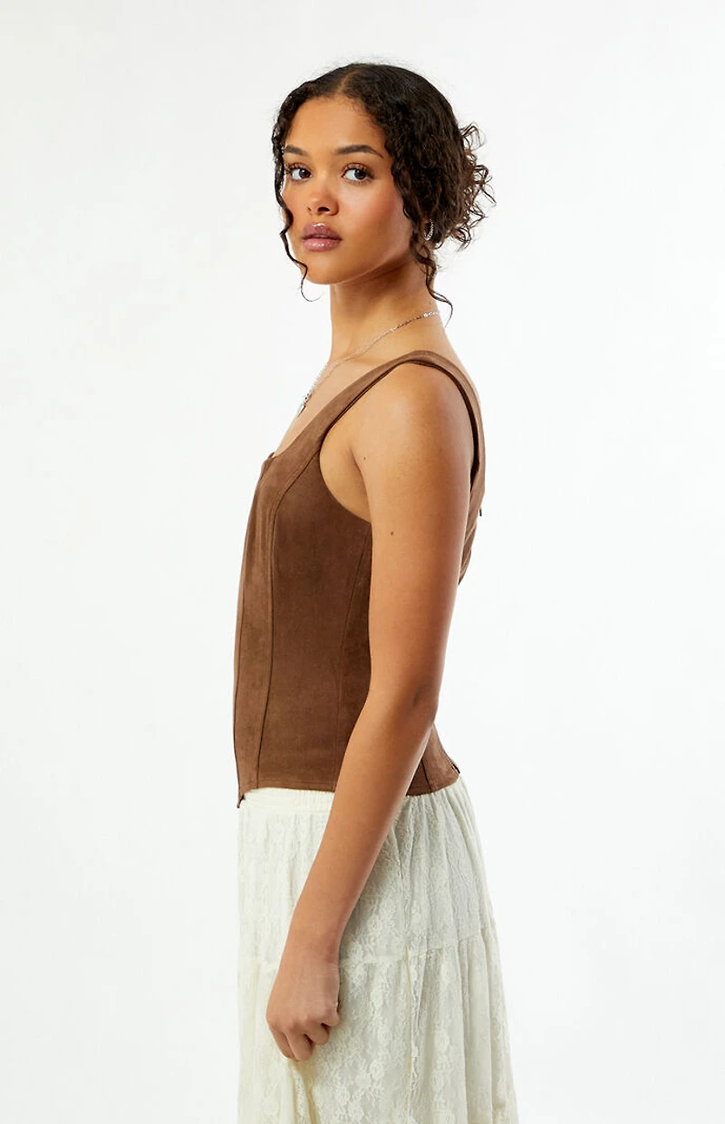 Your Favorite Faux Suede Corset