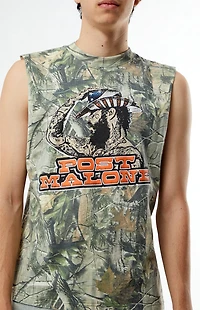 Post Malone Camo Cutoff T-Shirt