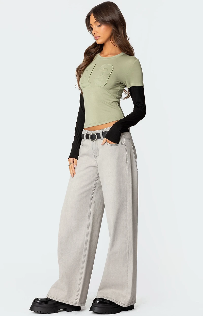 Edikted 13 Layered Long Sleeve T-Shirt