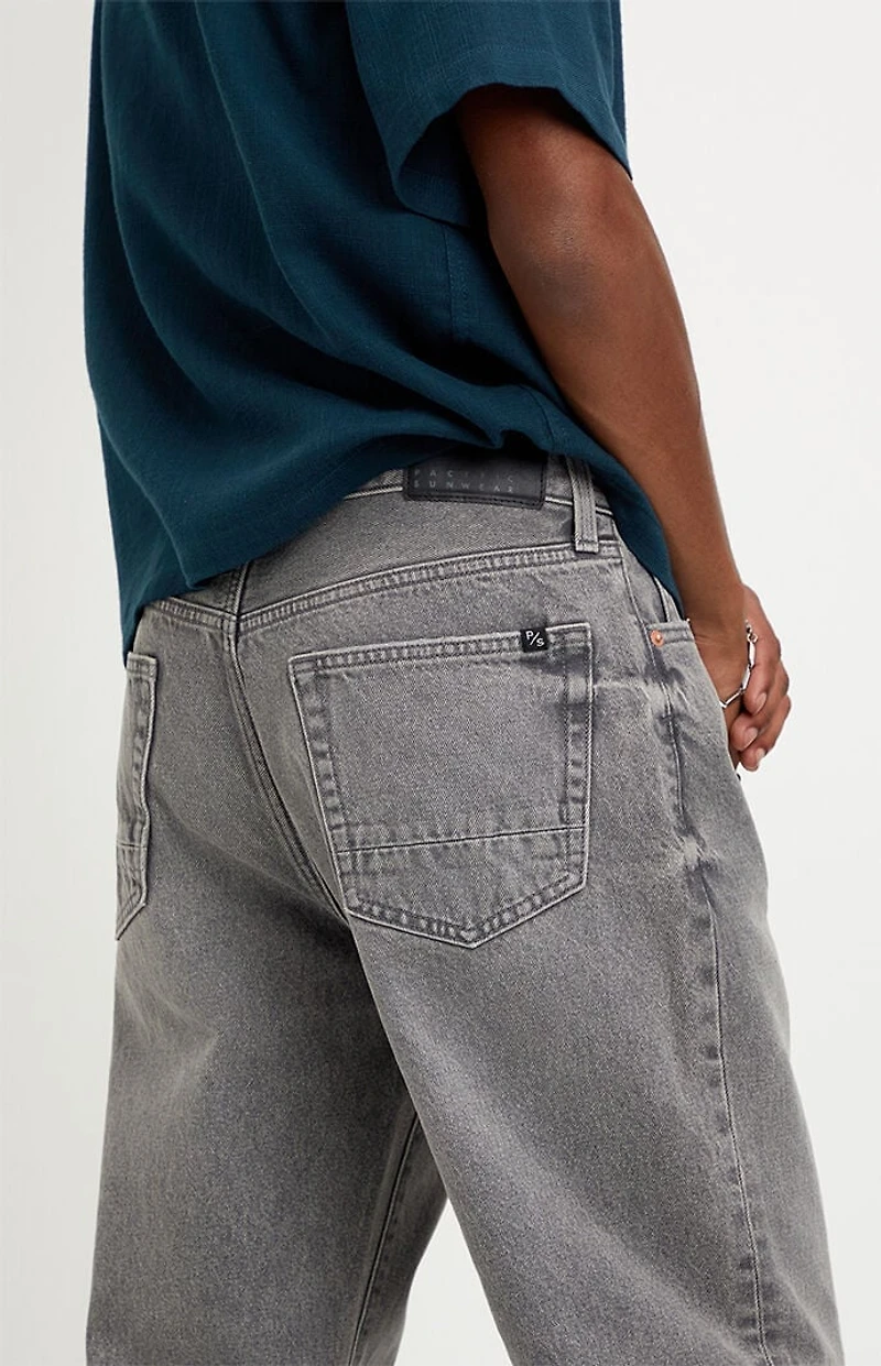 Pacsun Logan Relaxed Straight Jeans Gray