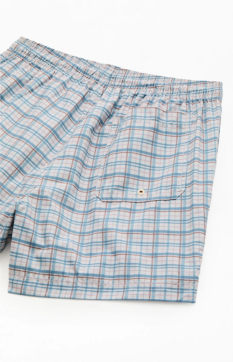 Pacsun Multi Plaid 4.5" Swim Trunks