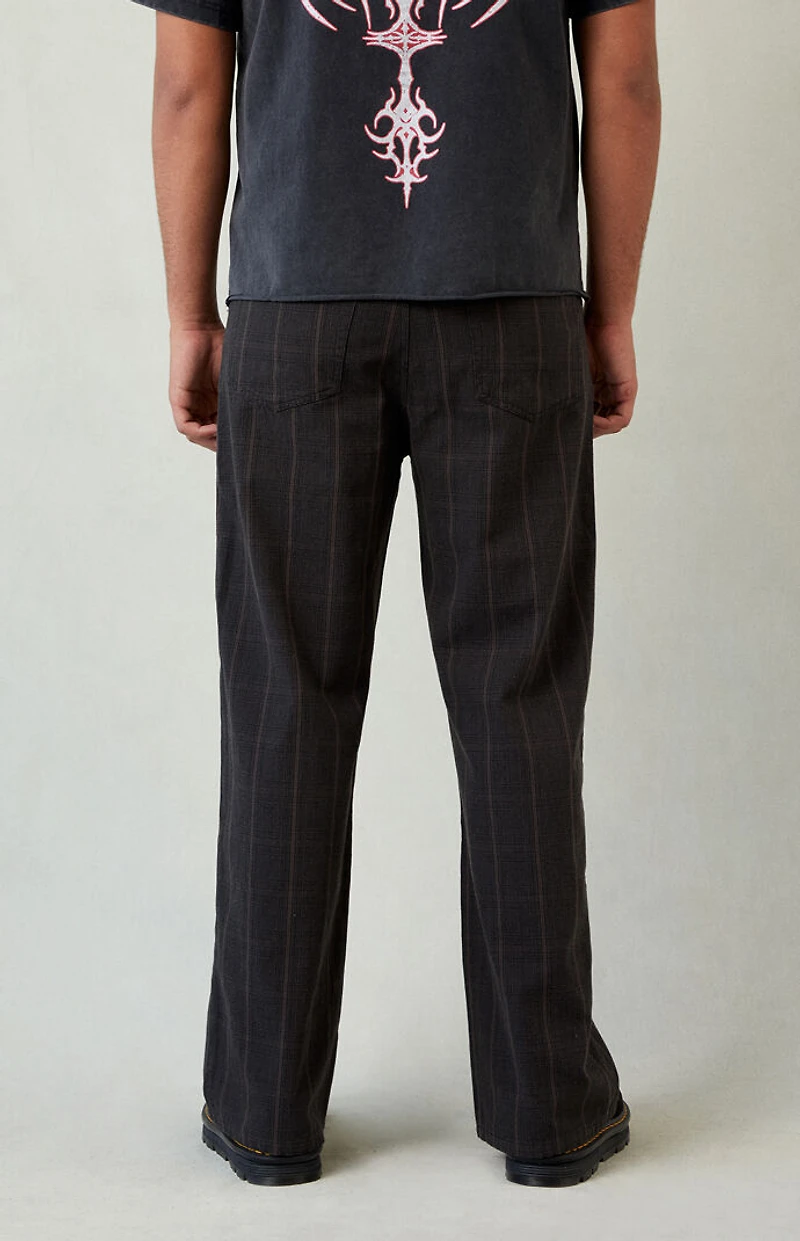 Pacsun Dark Plaid Extreme Baggy Pants