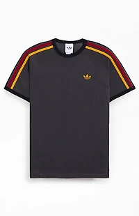 adidas Black Three Stripe T-Shirt