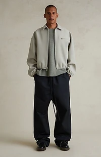 Fear of God ESSENTIALS Abbey Stone Bonded Canvas Zip Up Jacket