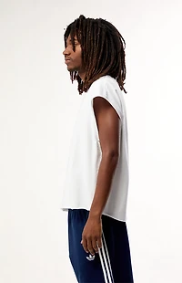 Pacsun White Solid Muscle Tank
