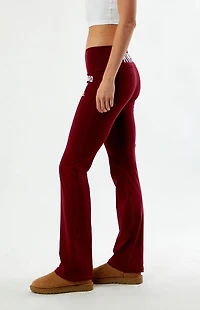 HYPE & VICE Harvard Crimson Fold-Over Yoga Pants