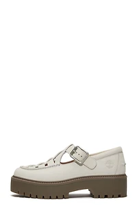 Timberland Women's Natural Nubuck Stone Street Buckle Mary Jane Shoes