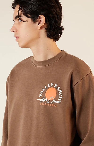 Pacsun Valley Ranch Crew Neck Sweatshirt