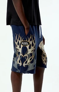 Von Dutch Eyeball Baggy Fleece Sweat Shorts
