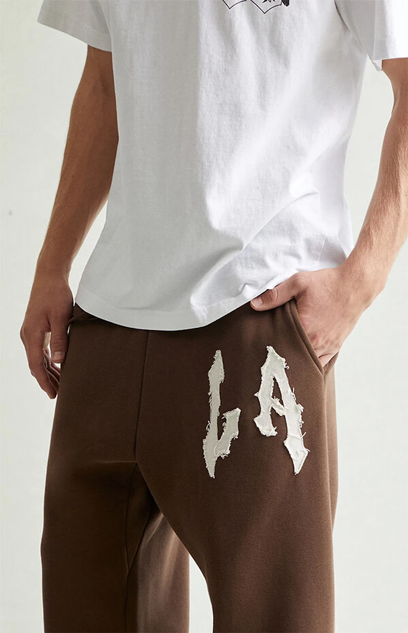 Pacsun LA Raw Applique Baggy Sweatpants