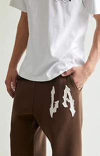 Pacsun LA Raw Applique Baggy Sweatpants