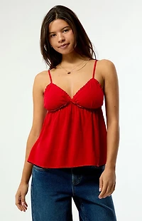 Your Favorite Emma Trim Babydoll Top
