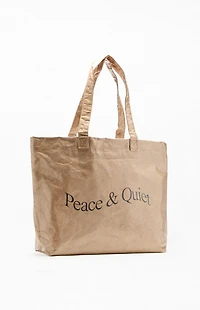 MUSEUM OF PEACE & QUIET Wordmark PVC Tote Bag