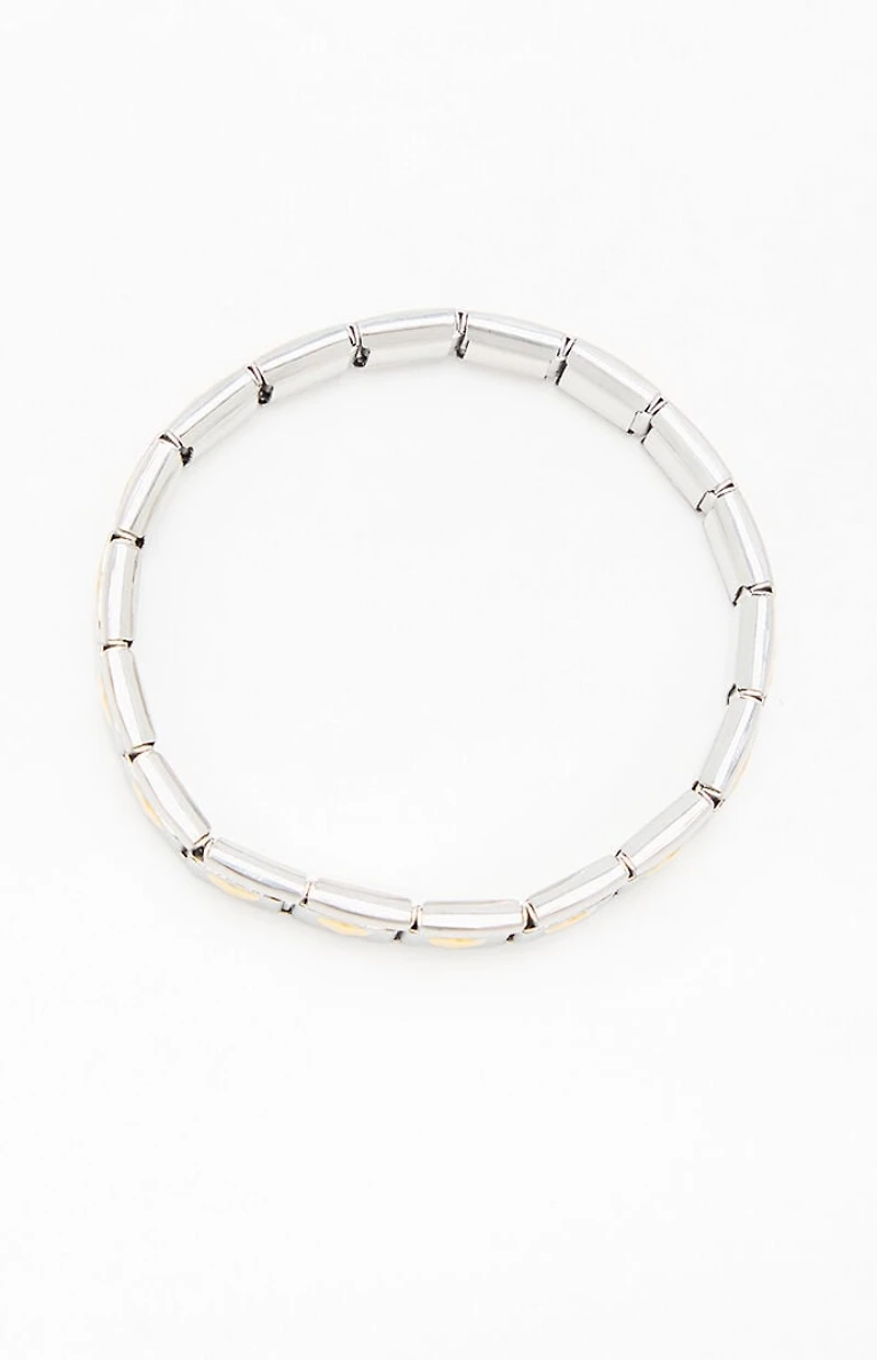 LA Hearts Heart Link Charm Bracelet