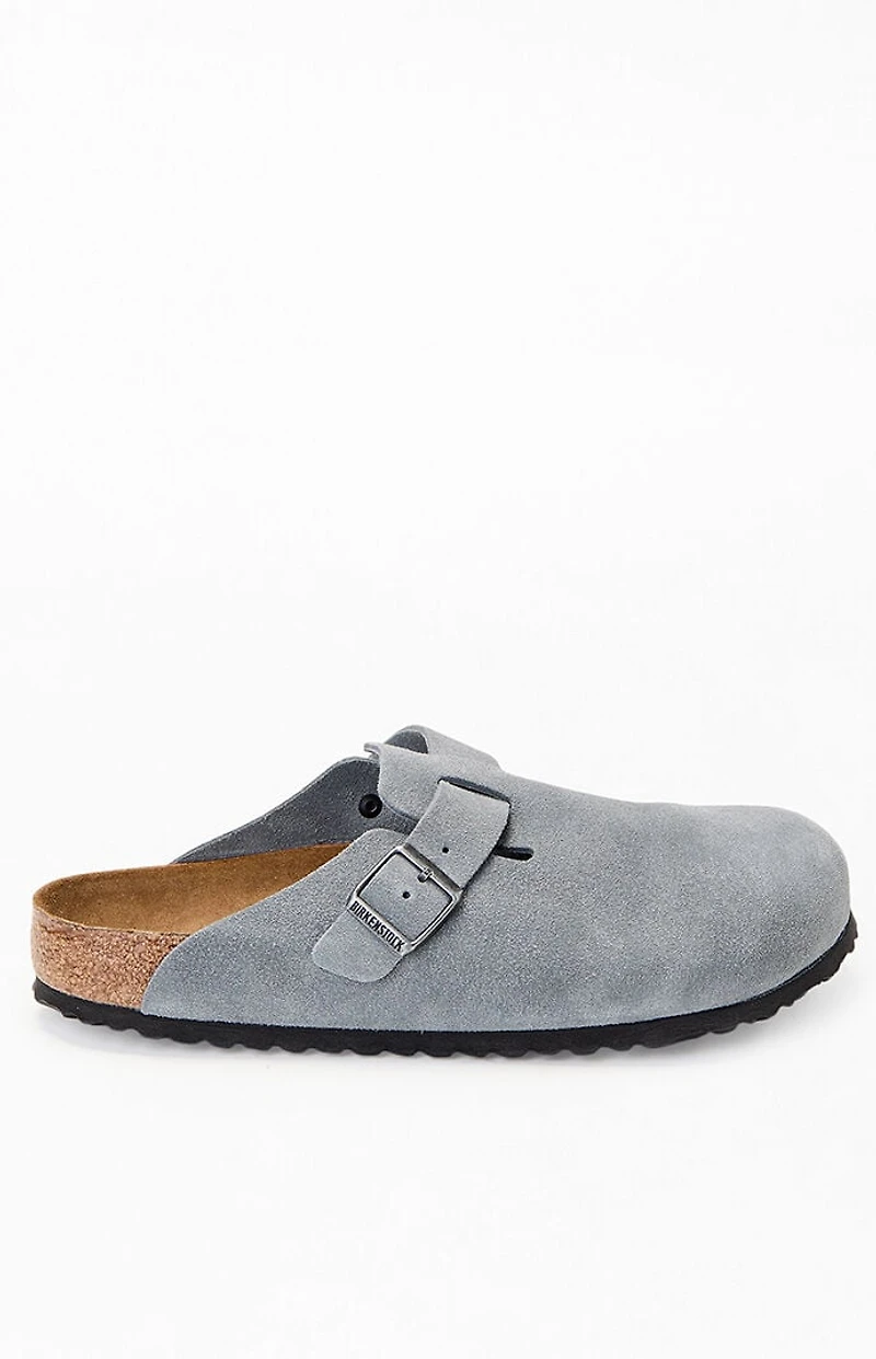 Birkenstock Boston Soft Footbed Clog Blue Grey
