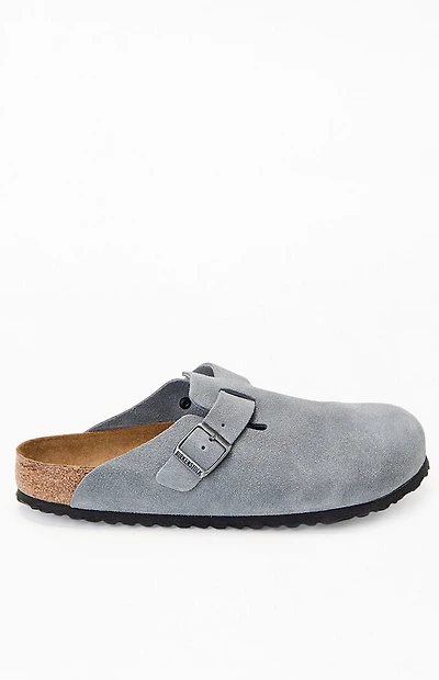 Birkenstock Boston Soft Footbed Clog Blue Grey