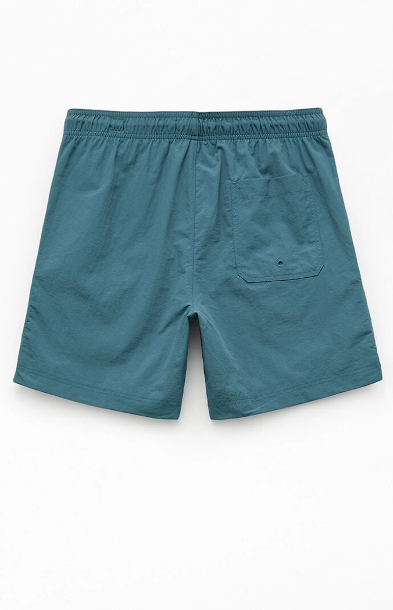 Pacsun Blue Collegiate 6.5" Swim Trunks