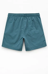 Pacsun Blue Collegiate 6.5" Swim Trunks