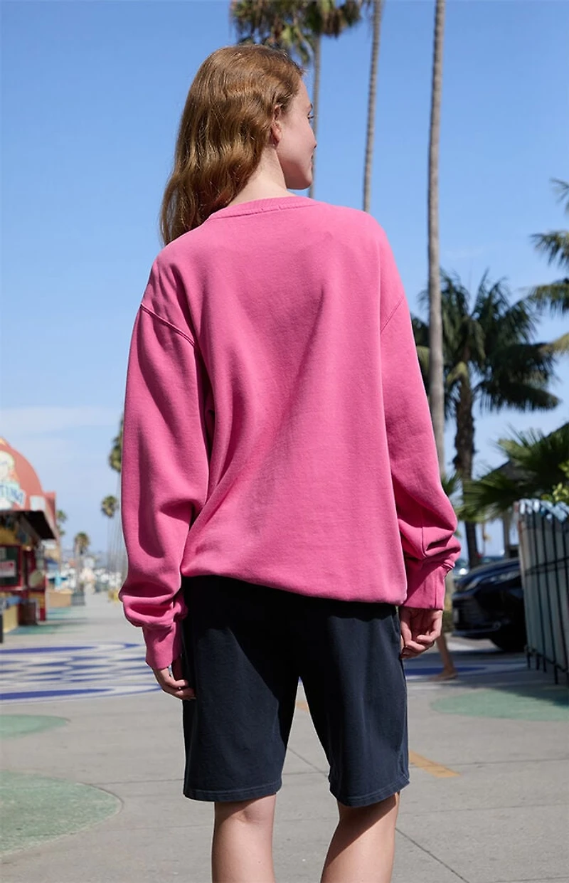 John Galt Pink Erica 50 Crew Neck Sweatshirt