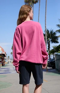 John Galt Pink Erica 50 Crew Neck Sweatshirt