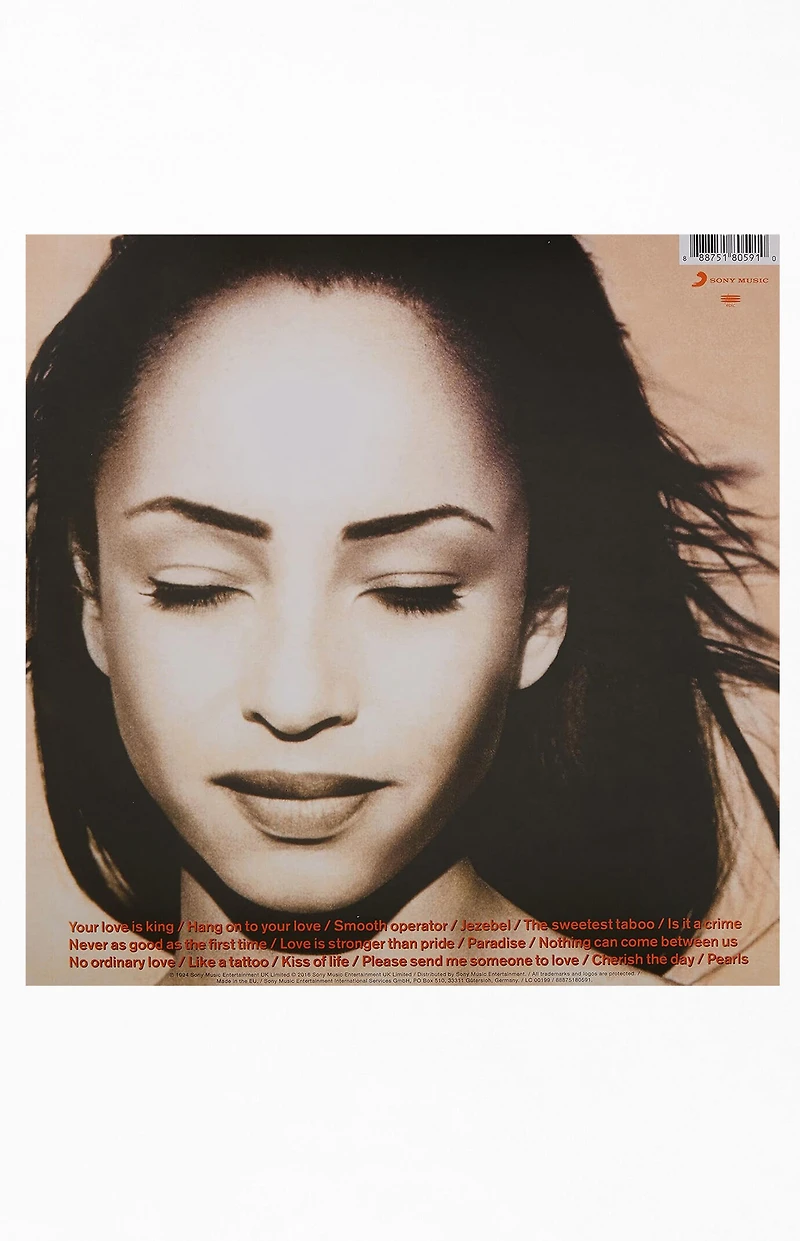 Sade The Best of Sade Vinyl Record