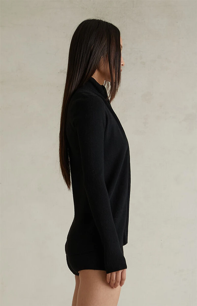 Fear of God ESSENTIALS Women's Jet Black Ribbed Jacket