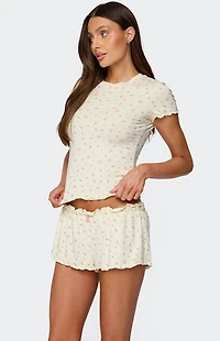 Edikted Florence Floral T Shirt