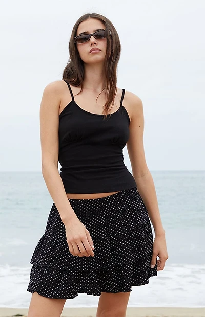 John Galt Black Basic Tank Top