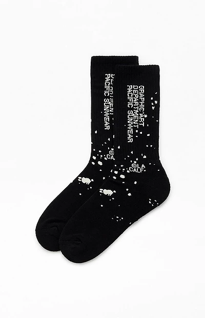 Pacsun Graphic Art Crew Socks