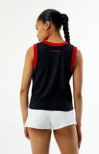 Mitchell & Ness NBA Chicago Bulls Mesh Cropped Tank Top