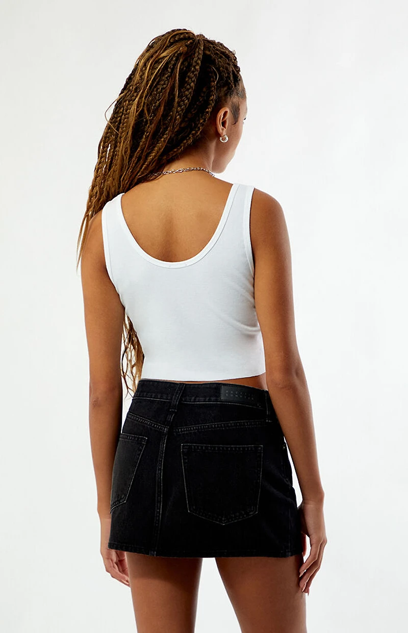 True Religion Crystal Vintage Ribbed Tank Top