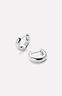 Ana Luisa Giulia Silver Bold Huggie Hoop Earrings