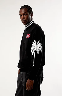 PLAY Palm ANGELS Logo Quarter Zip Sweatshirt