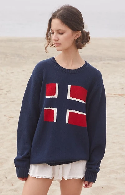 John Galt Nico Flag Sweater