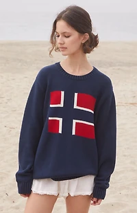 John Galt Nico Flag Sweater
