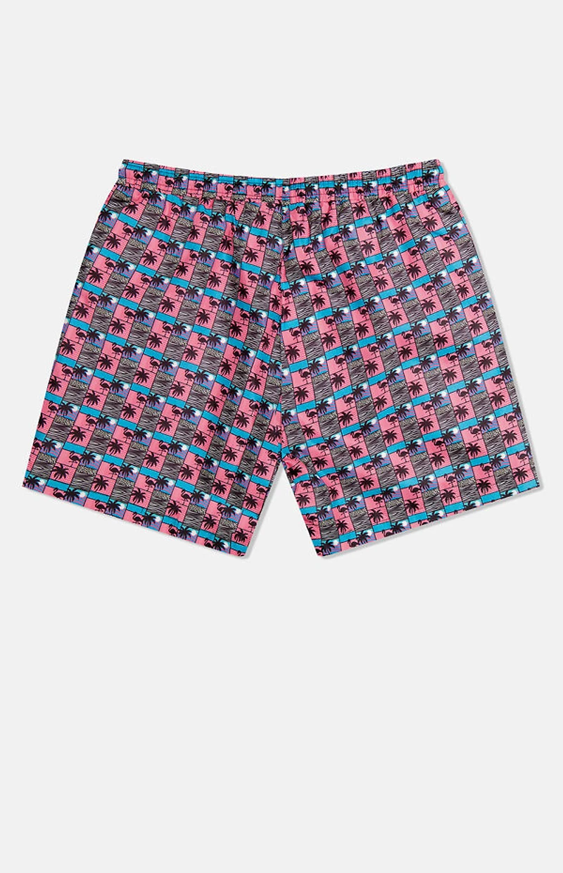 WeSC America Inc Zack Paradise Lost Scenery AOP 5" Swim Trunks